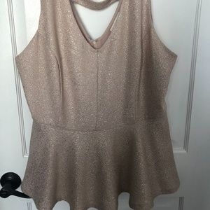 New Forever 21 Gold top size 2x